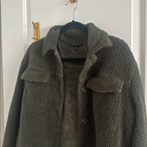 Banana Republic Olive Sherpa Jacket